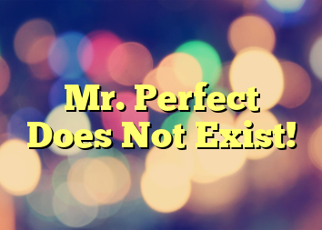 Mr. Perfect Does Not Exist!